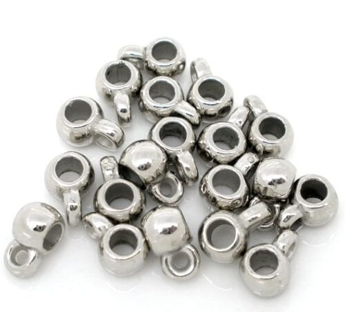 Bélières ronde argent 9mm CCB x50