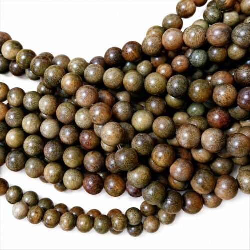 bois de santal vert perles de 6mm et 8mm db