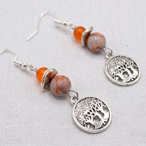 boucles d'oreilles arbre de vie