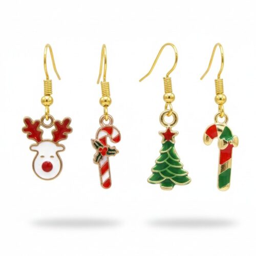 boucles oreilles femme noel