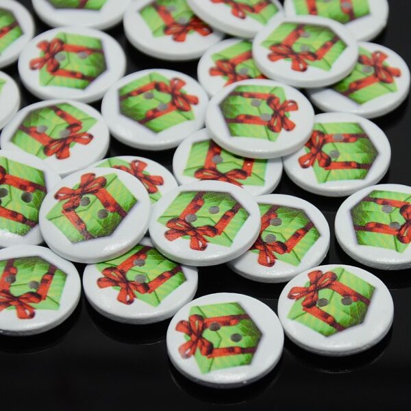 boutons cadeaux noel thème
