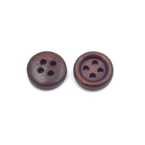 boutons en bois 12mm deux trous pour couture et scrapbooking