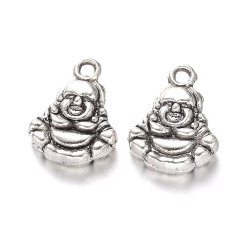 Breloques bouddha métal argent