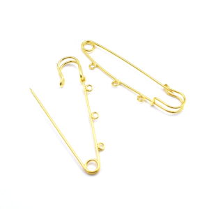 broche épingle doré