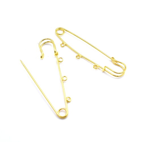 broche épingle doré
