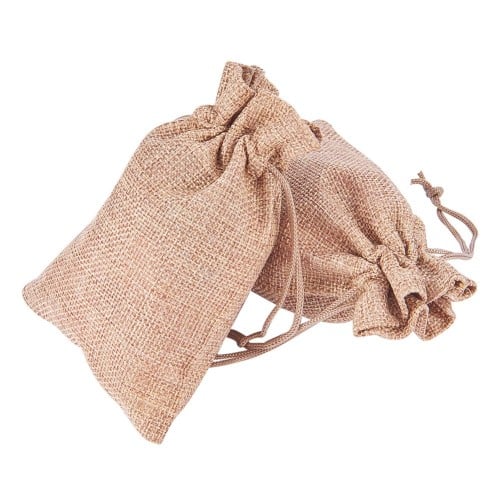 Sacs en toile de jute  -13.5x9.5 cm x5