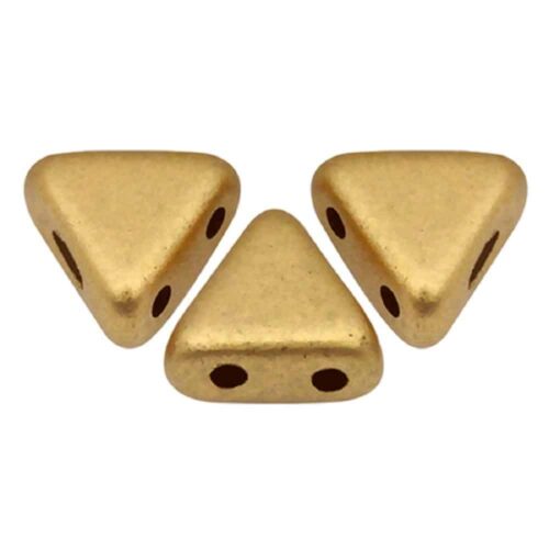 Perles en verre Khéops® par PUCA® 6X6 mm - light golden mat x10g