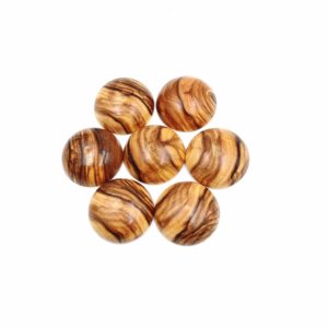 cabochon rond en bois d'olivier pour bijoux diy
