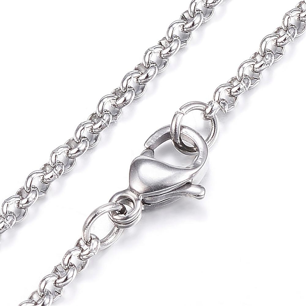 collier loup homme en acier inoxydable cadeaux 56