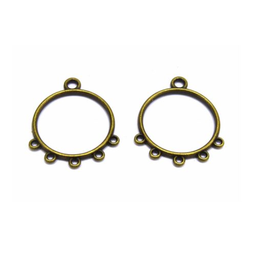 Connecteurs chandelier Bronze rond