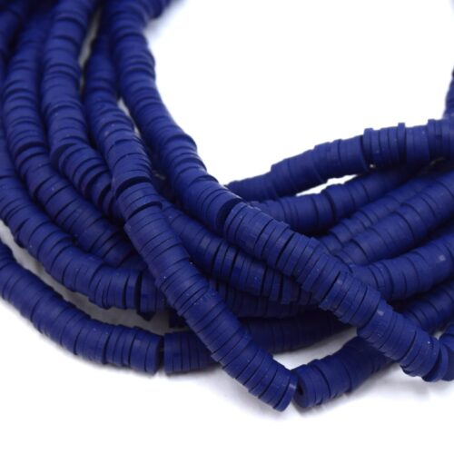 Chapelet de perles heishi Ø6mm bleu nuit