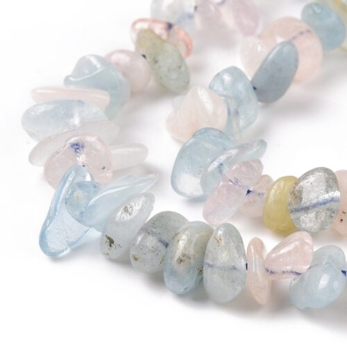 chips de morganite perle de naturelle pour bijoux diy