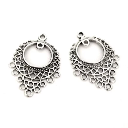 connecteurs chandeliers argent pour boucles d'oreilles