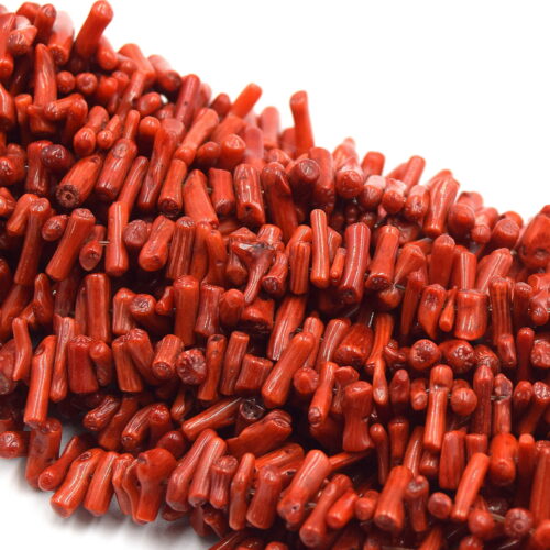 perles de corail rouge brick