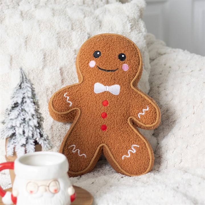 coussin peluche petit biscuit bonhomme pain d'épice