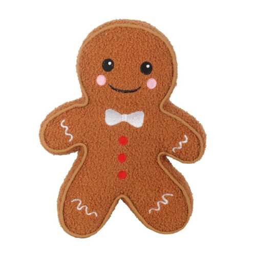 coussin peluche petit biscuit bonhomme pain d'épice
