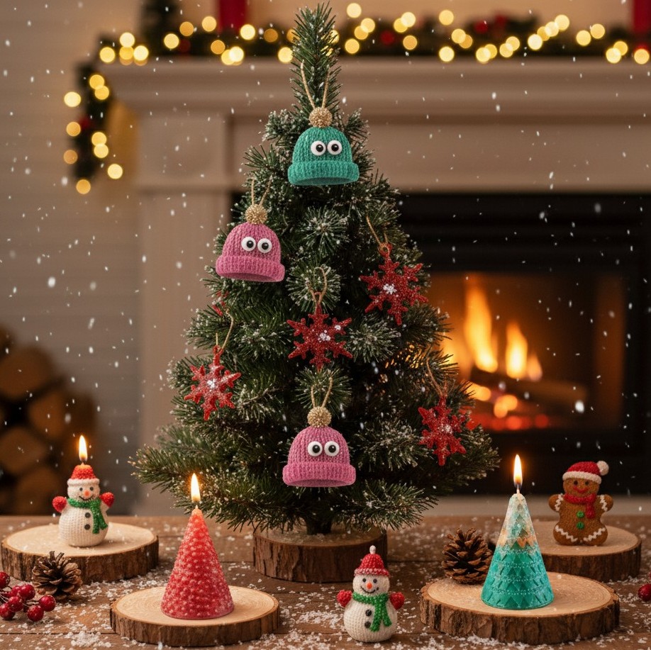 DIY Noël créez la magie avec nos peit bonnets pmme e pin et flocon DIY Noël créez la magie avec nos peit bonnets pmme e pin et flocon