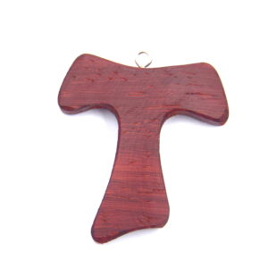 croix tau padouk en bois