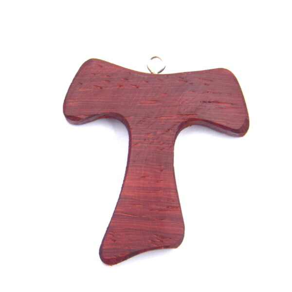 croix tau padouk en bois