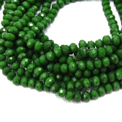 Perles de verre abaque vert