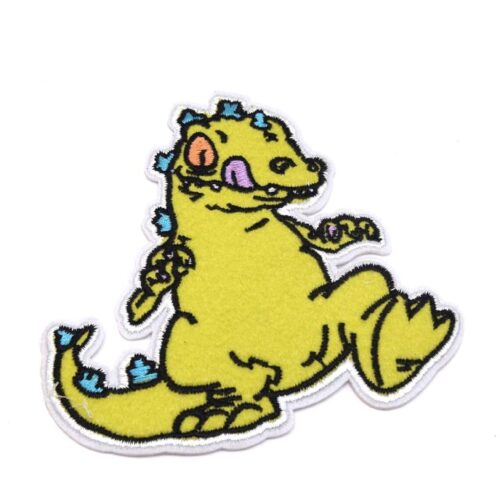 Ecusson patch thermocollant grand dinosaure vert