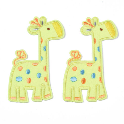 Ecussons patch thermocollant girafe jaune