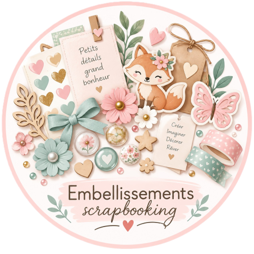 embellissement pour scrapbooking