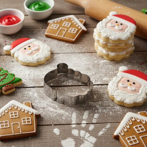 emporte pièce père noel et maison noel en acier inoxydable 304 jpg br