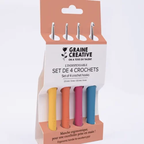 Crochets ergonomiques pour crochet en aluminium Graine Créative
