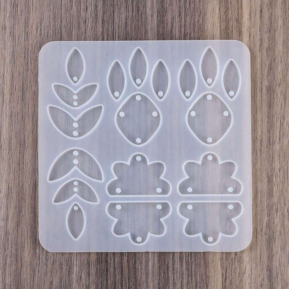 Moule en Silicone : Pendentifs & Boucles d'Oreilles Nuage et Goutte d'Eau pour Résine