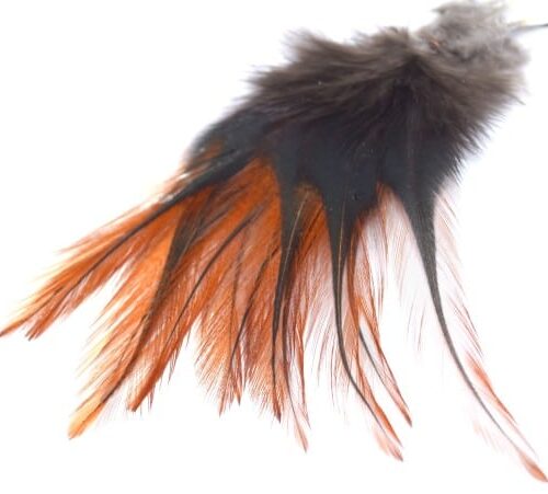 Plumes naturelles coq marron grade A