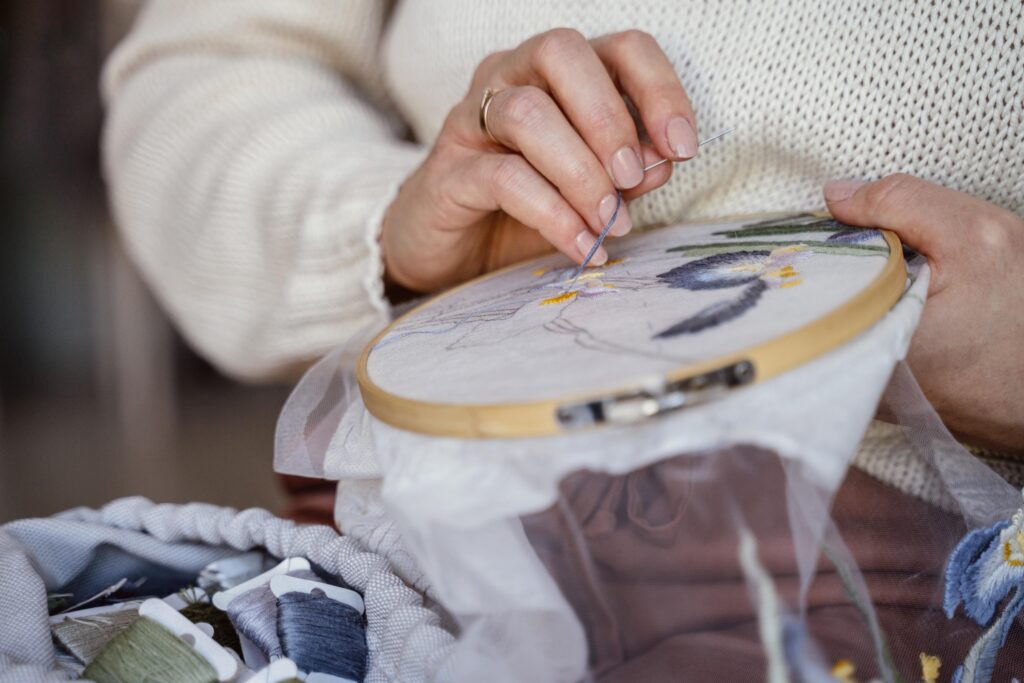 broderie kit au points de croix