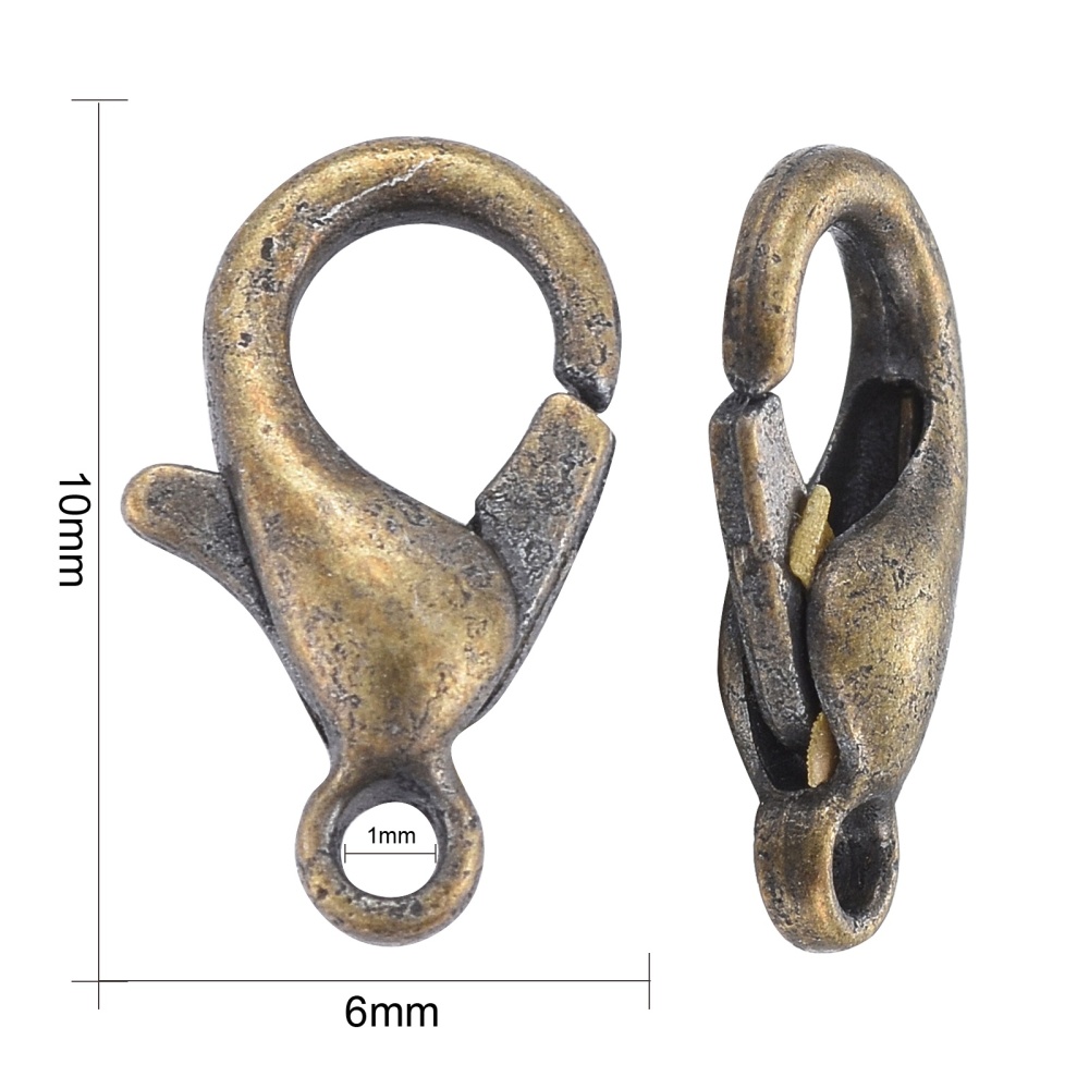 fermoir-mousqueton-bronze-10x6mm-alliage-zinc-pince dimensions