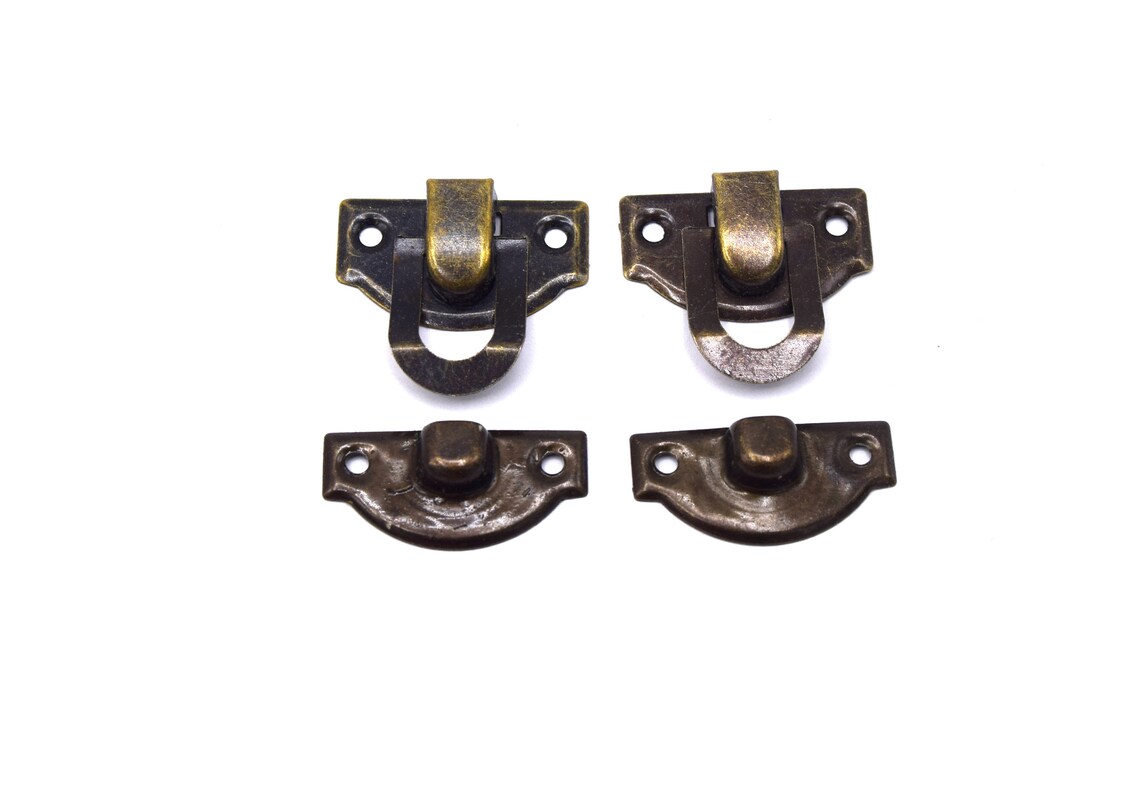Fermoirs de verrouillage pour boîte en bois bronze antique lot de 10