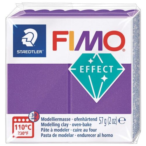 Pâte Polymère FIMO SOFT 57g - Métal Lilas (8010-61)