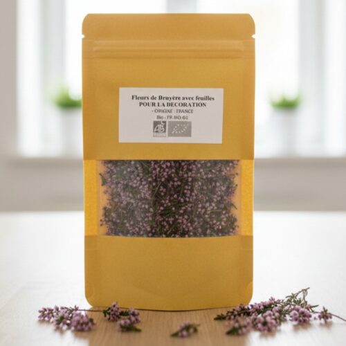 Fleurs séchées bruyère séchées bio pour bougie et résine inclusion