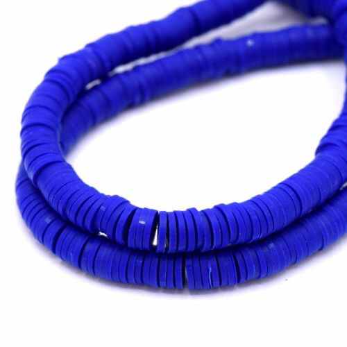 Chapelet de perles heishi Ø6mm bleu marine