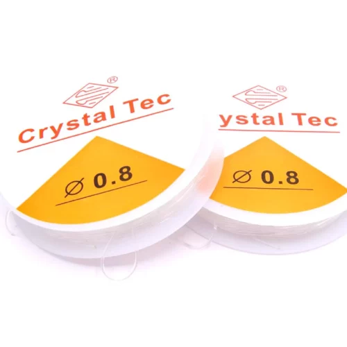 rouleau de fil cristal tec 0.8mm 2 rouleaux fabrication de bijoux