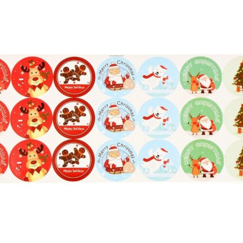 Lot de 21 Autocollants de Noël pour Cadeaux et Enveloppes