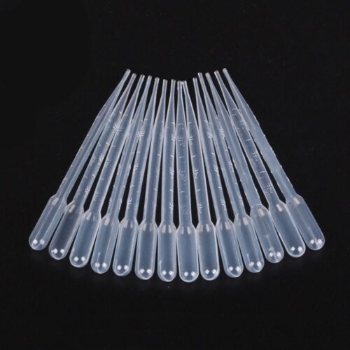Pipettes graduées compte-gouttes capacité 2 ml x25
