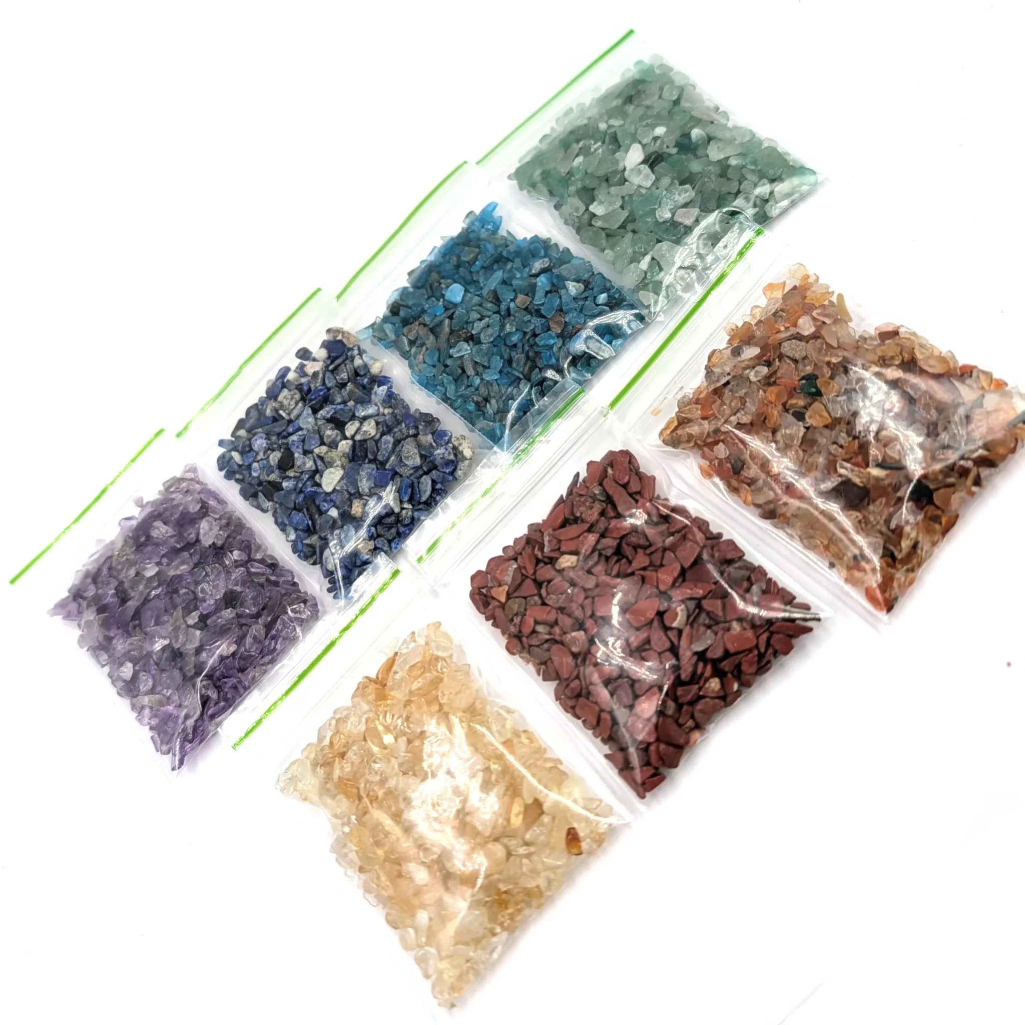 sachets-individuels-pierres-naturelles-chips-7-chakras-amethyste-lapis-lazuli-apatite-aventurine-citrine-cornaline-jaspe-rouge