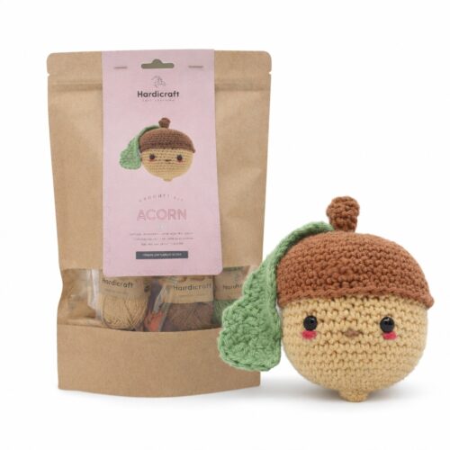 Kit crochet gland DIY Hardicraft thème forêt fond blanc
