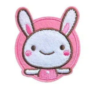 patch thermocollant lapin rose