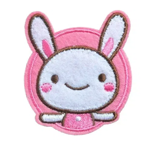 patch thermocollant lapin rose