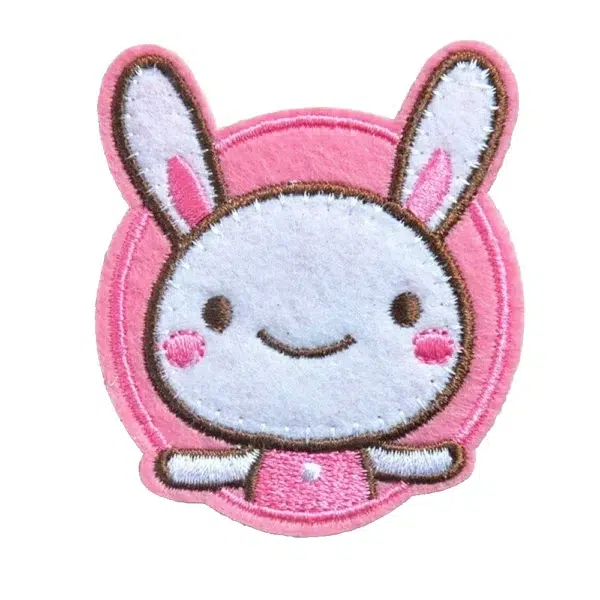 patch thermocollant lapin rose