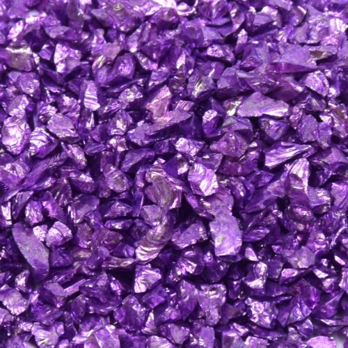Copeaux de rocaille en verre plaqué fgb violet, pas de trous