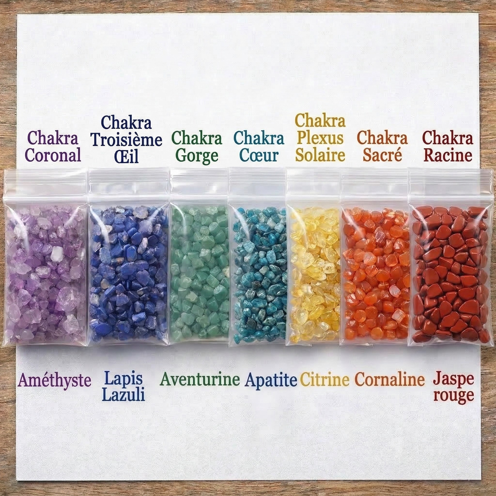sachets-individuels-pierres-naturelles-chips-7-chakras-amethyste-lapis-lazuli-apatite-aventurine-citrine-cornaline-jaspe-rouge