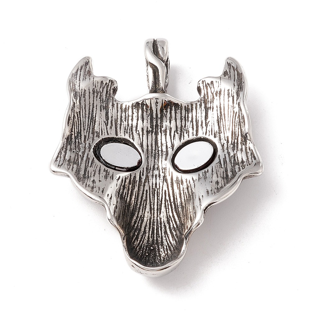 Collier viking tête de loup celtique acier inox 304 – Image 3
