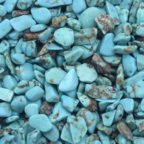 Minuscule puces turquoise non percés, 2~8x2~4 mm