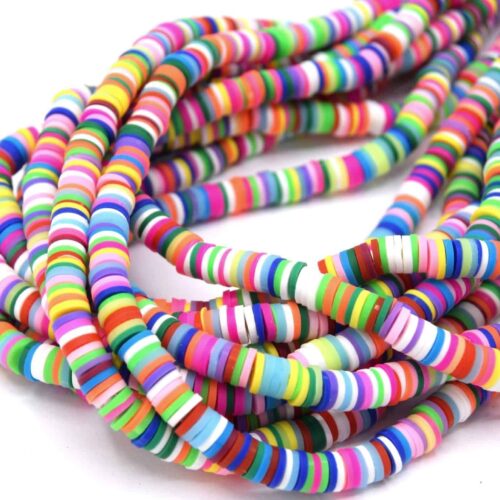 Chapelet de perles heishi Ø6mm mixte